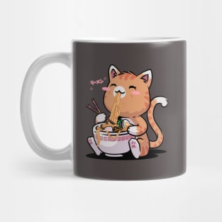 Cat Ramen Kawaii Neko Bowl Anime Otaku Caramel Cat Mug